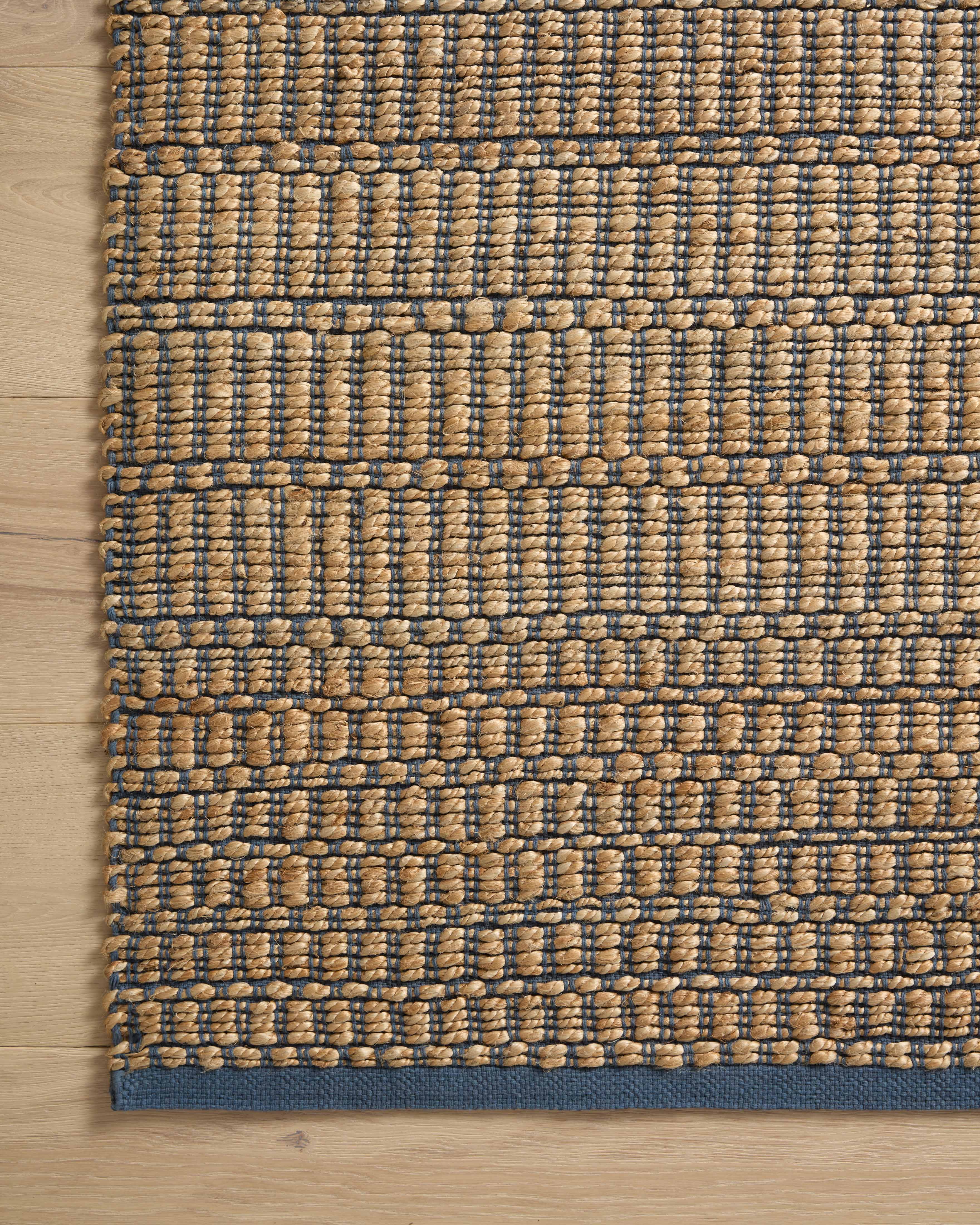 Angela Rose x Loloi Colton Natural/ Navy Rug 0-RUGS Loloi