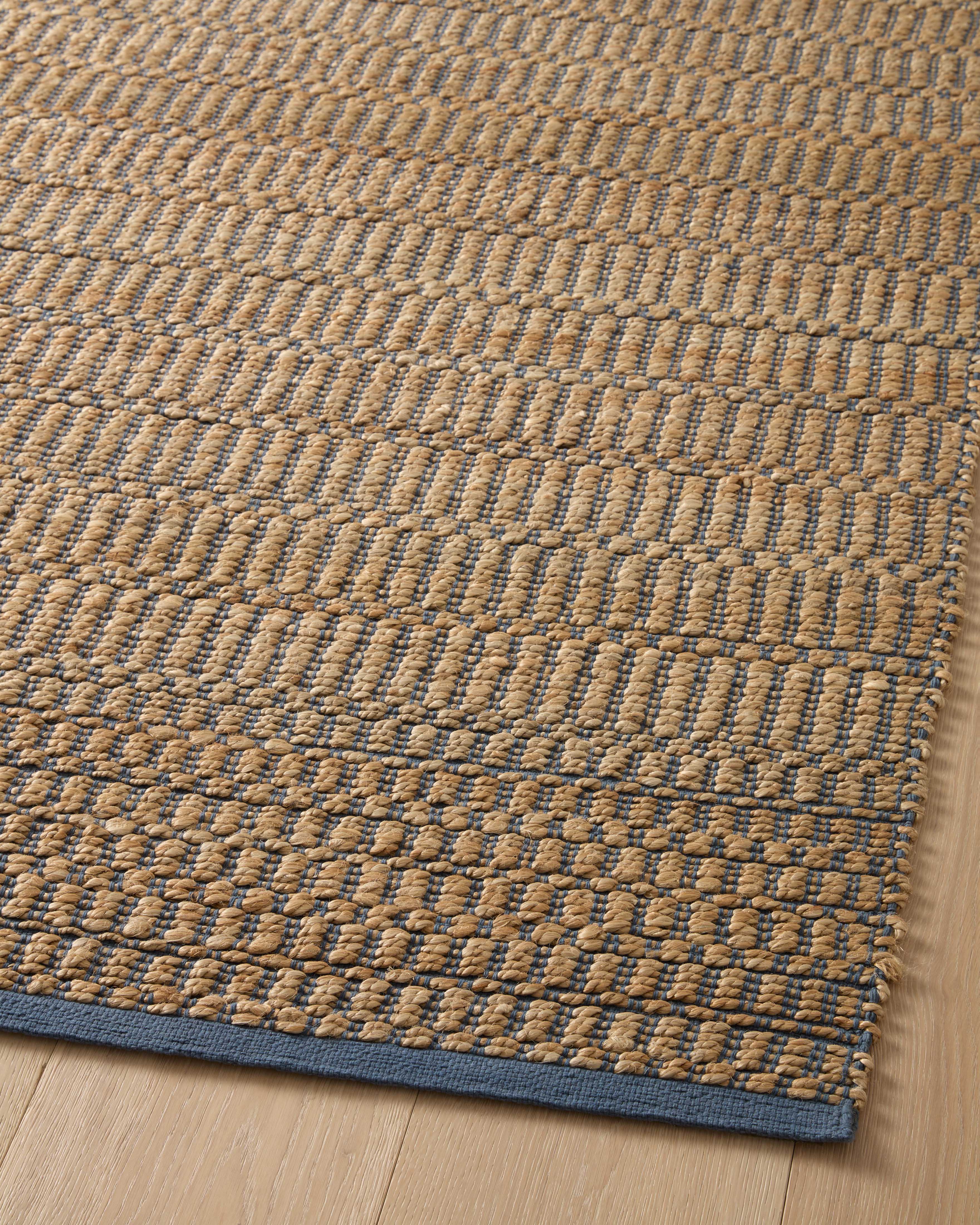 Angela Rose x Loloi Colton Natural/ Navy Rug 0-RUGS Loloi