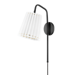 Demi Plug-In Sconce LIGHTING - sconce Hudson Valley Lighting Soft Black