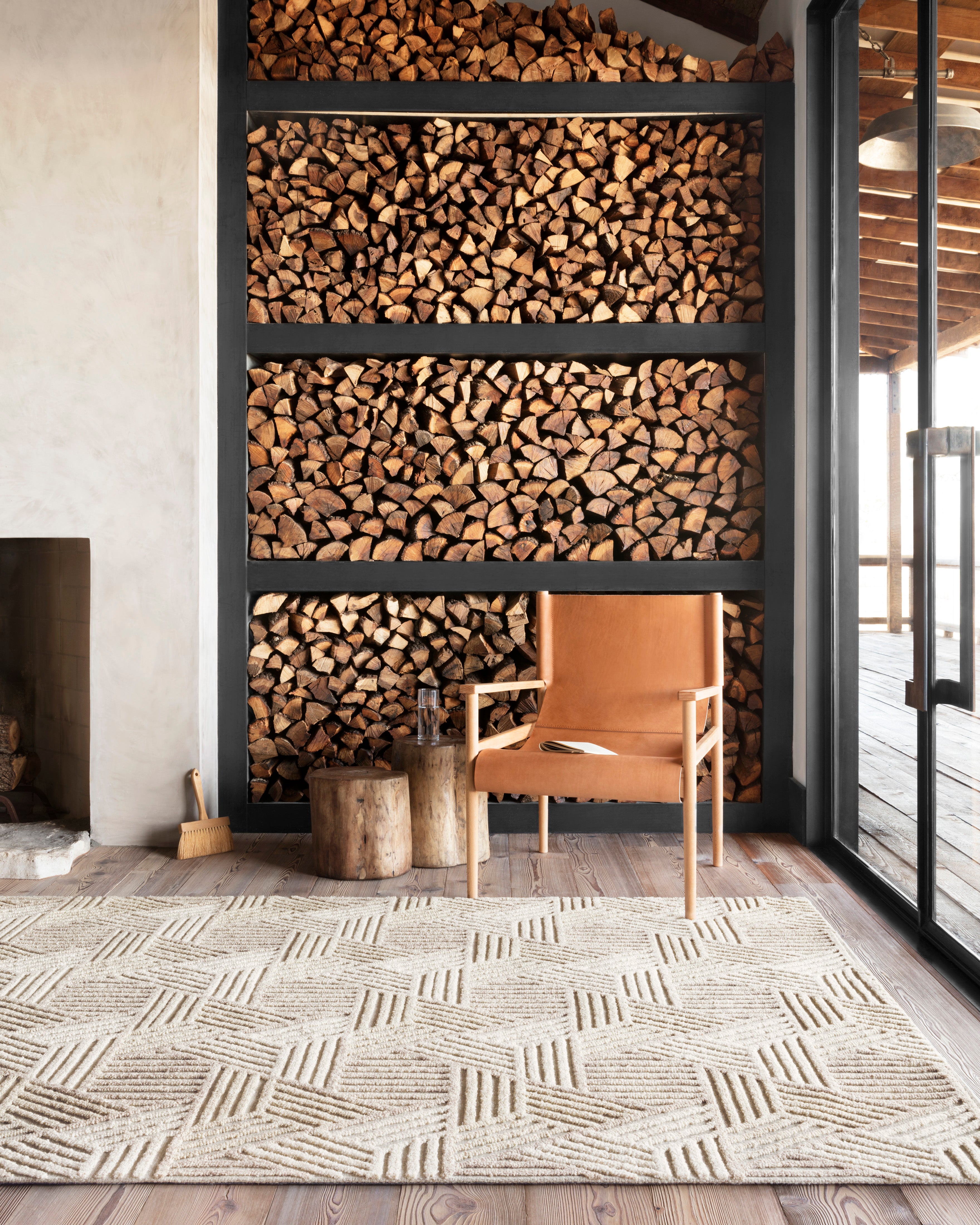 Loloi Ehren Oatmeal / Ivory Rug RUGS - wool Loloi