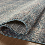 OVERSTOCK ITEM - Angela Rose x Loloi Ember Blue / Beige Rug - 5'-3" x 7'-6" RUGS - floor model Loloi