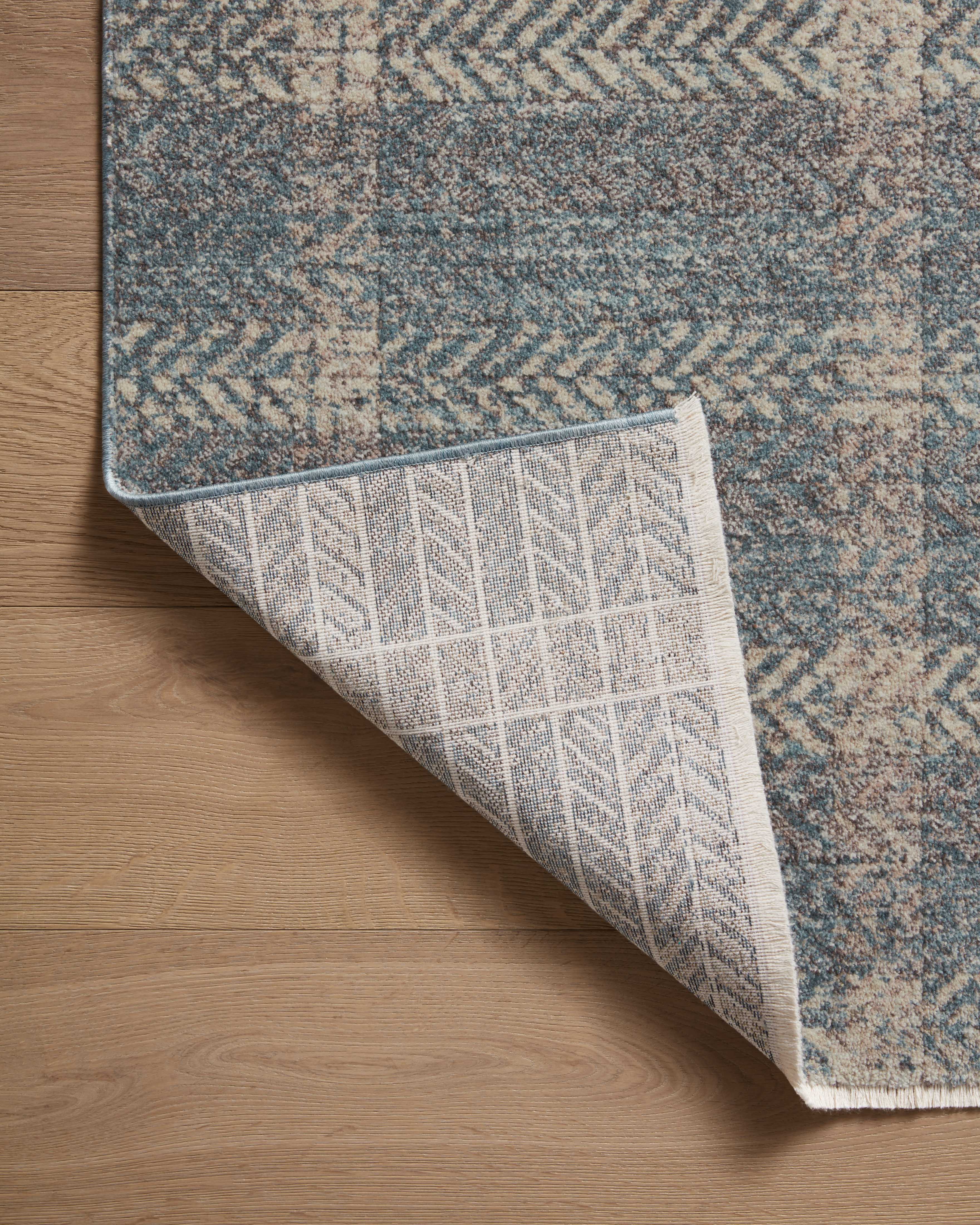 OVERSTOCK ITEM - Angela Rose x Loloi Ember Blue / Beige Rug - 5'-3" x 7'-6" RUGS - floor model Loloi