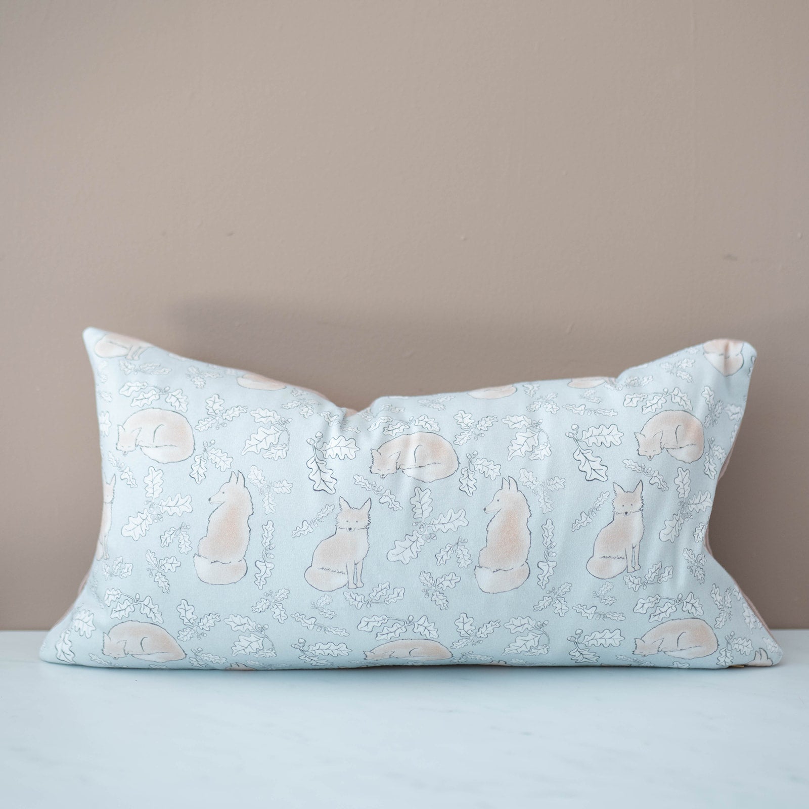 Foxes Pillow Cover by Fox & Flax nursery pillows Fox & Flax