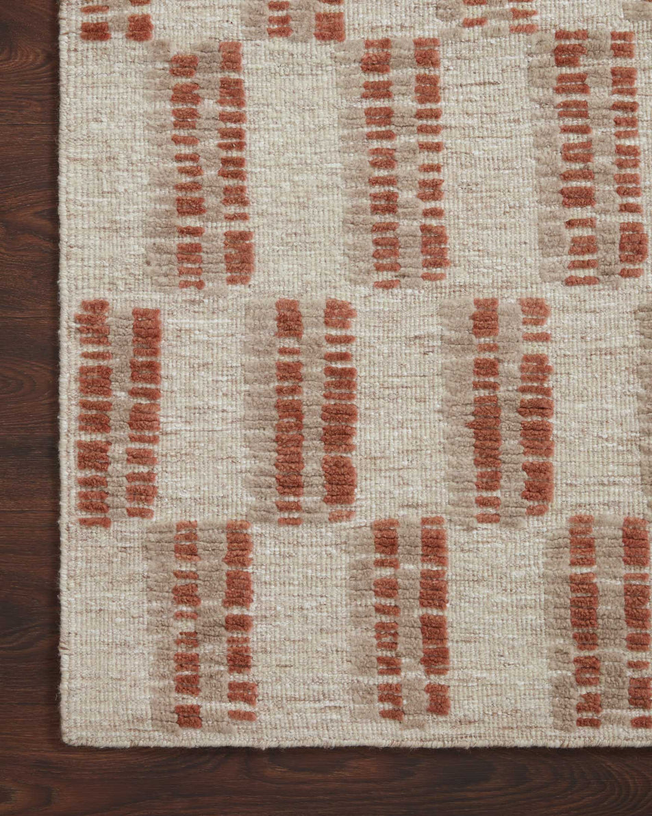 Loloi Harrison Beige / Rust Rug RUGS - wool Loloi