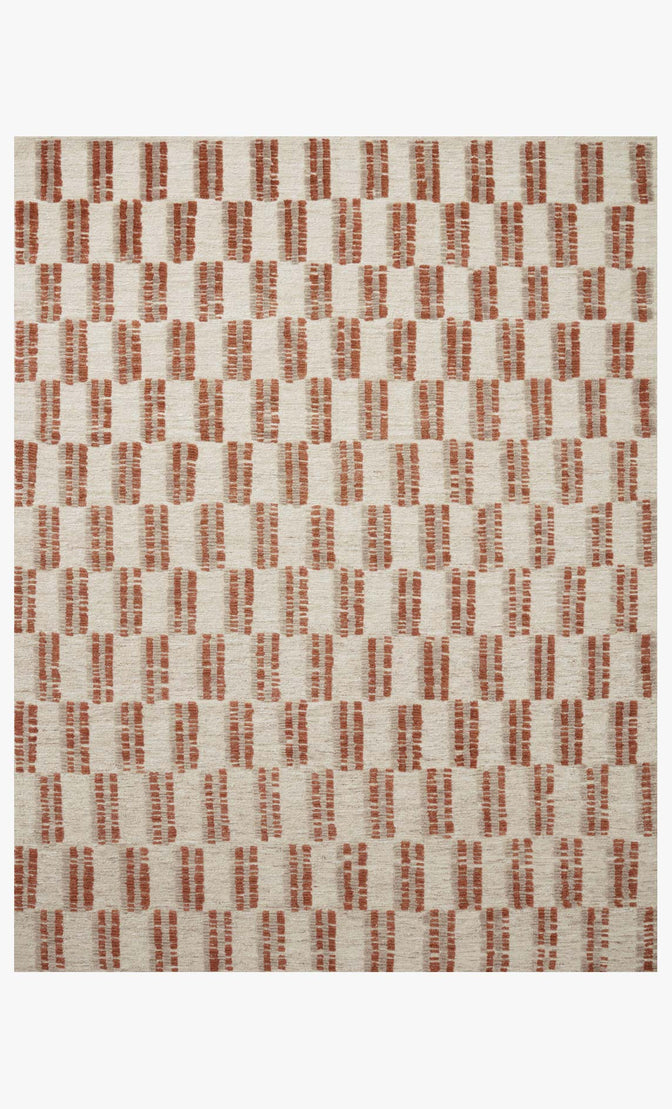 Loloi Harrison Beige / Rust Rug RUGS - wool Loloi