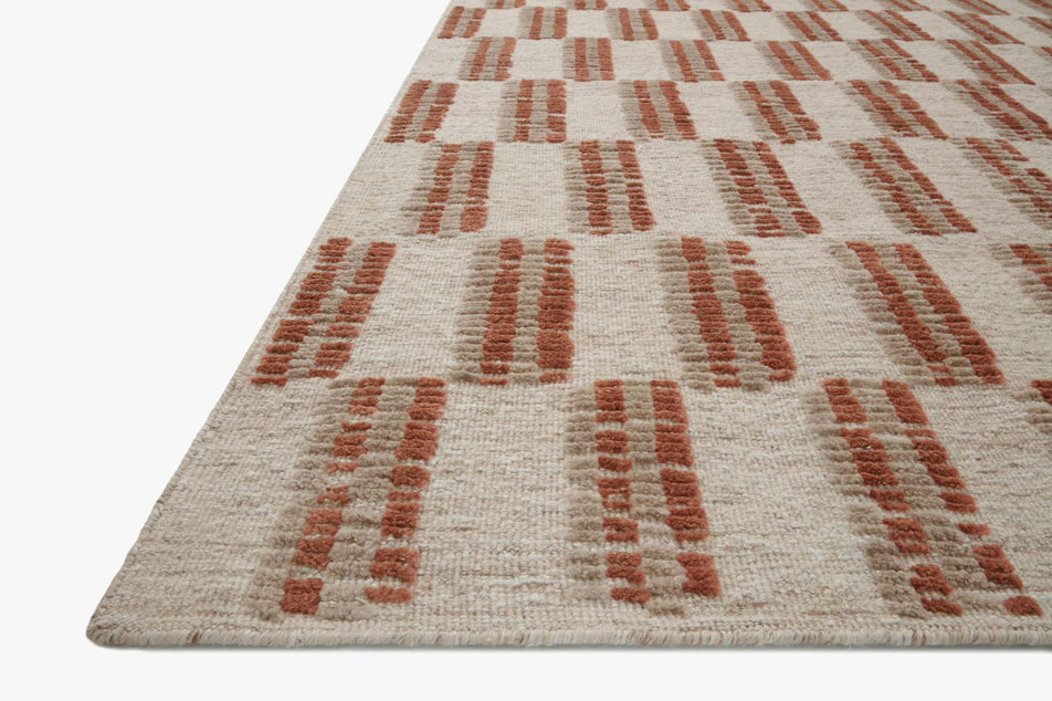 Loloi Harrison Beige / Rust Rug RUGS - wool Loloi