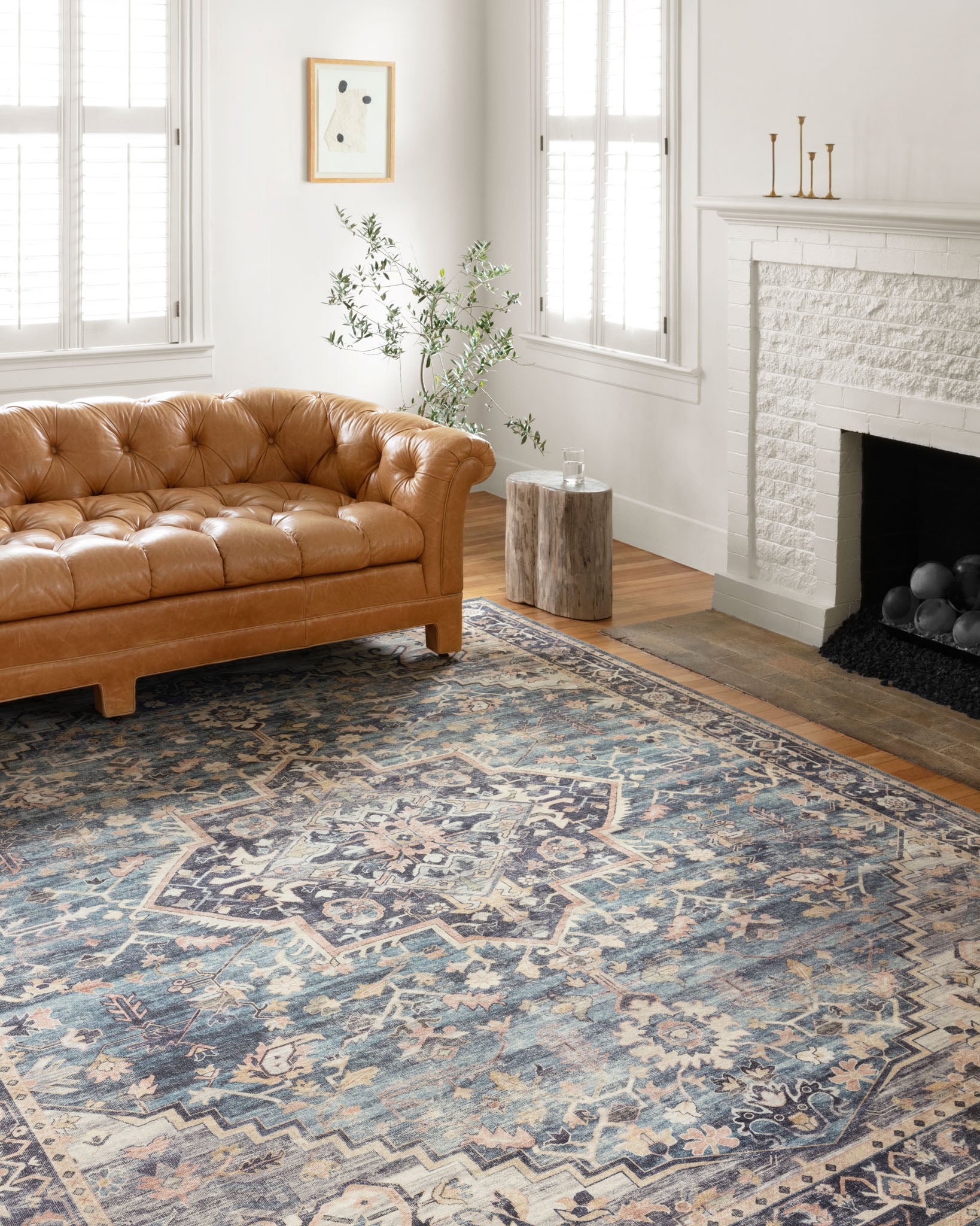 OVERSTOCK RUG - Loloi Hathaway Navy / Multi Rug - 3'6" x 5'6" IN STORE - Sale Rugs Loloi