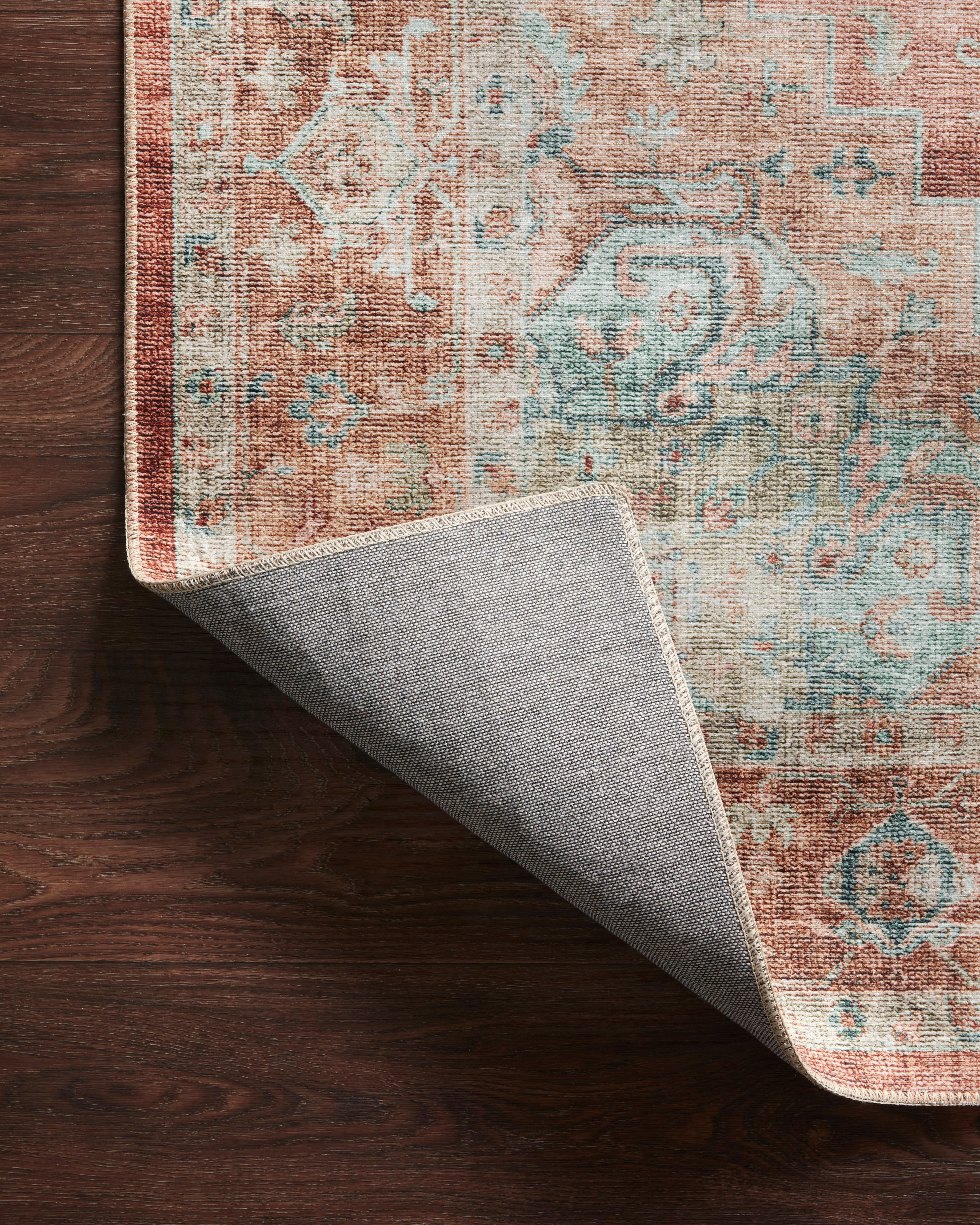 Loloi Heidi Terracotta / Aqua Rug - Rug & Weave