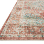 Loloi Heidi Terracotta / Aqua Rug 1-RUGS-patterned Loloi