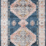 Loloi Heidi Denim / Blush Rug 1-RUGS-patterned Loloi