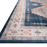 Loloi Heidi Denim / Blush Rug 1-RUGS-patterned Loloi