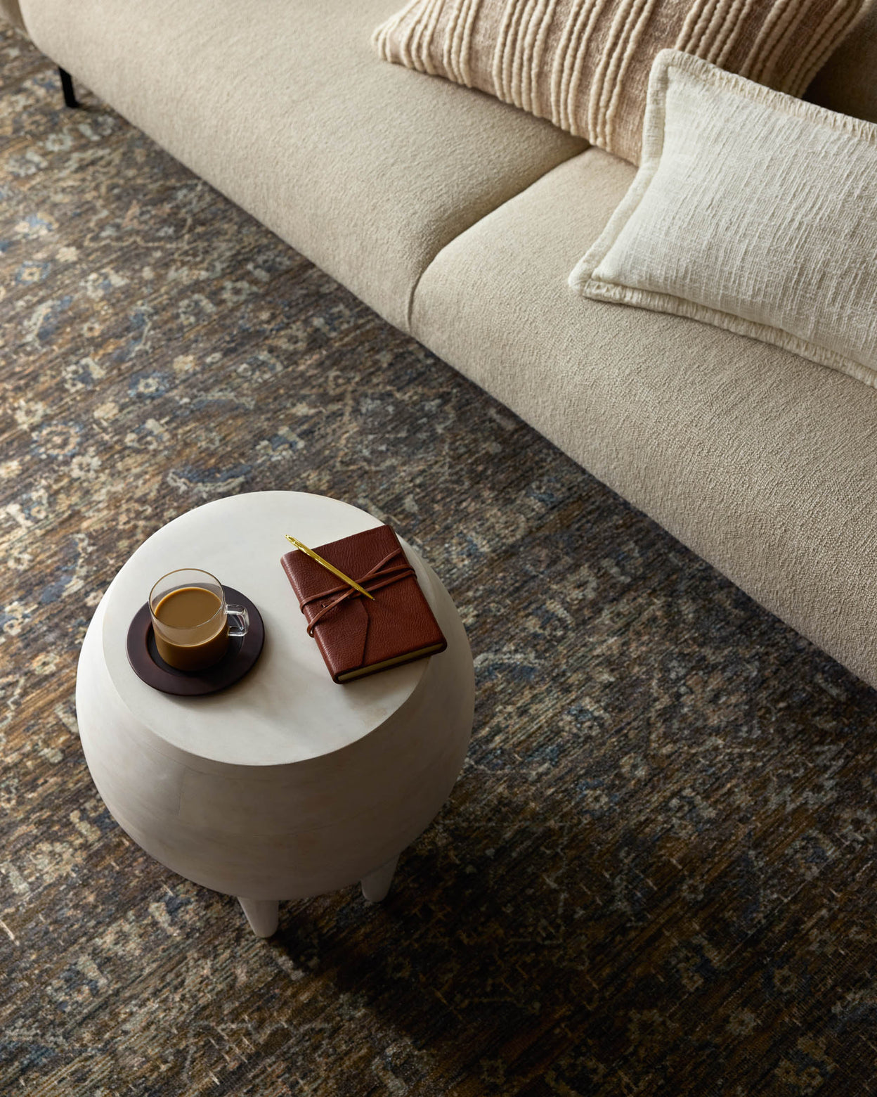 Loloi Heritage Lagoon / Tobacco Rug 0-RUGS-patterned Loloi
