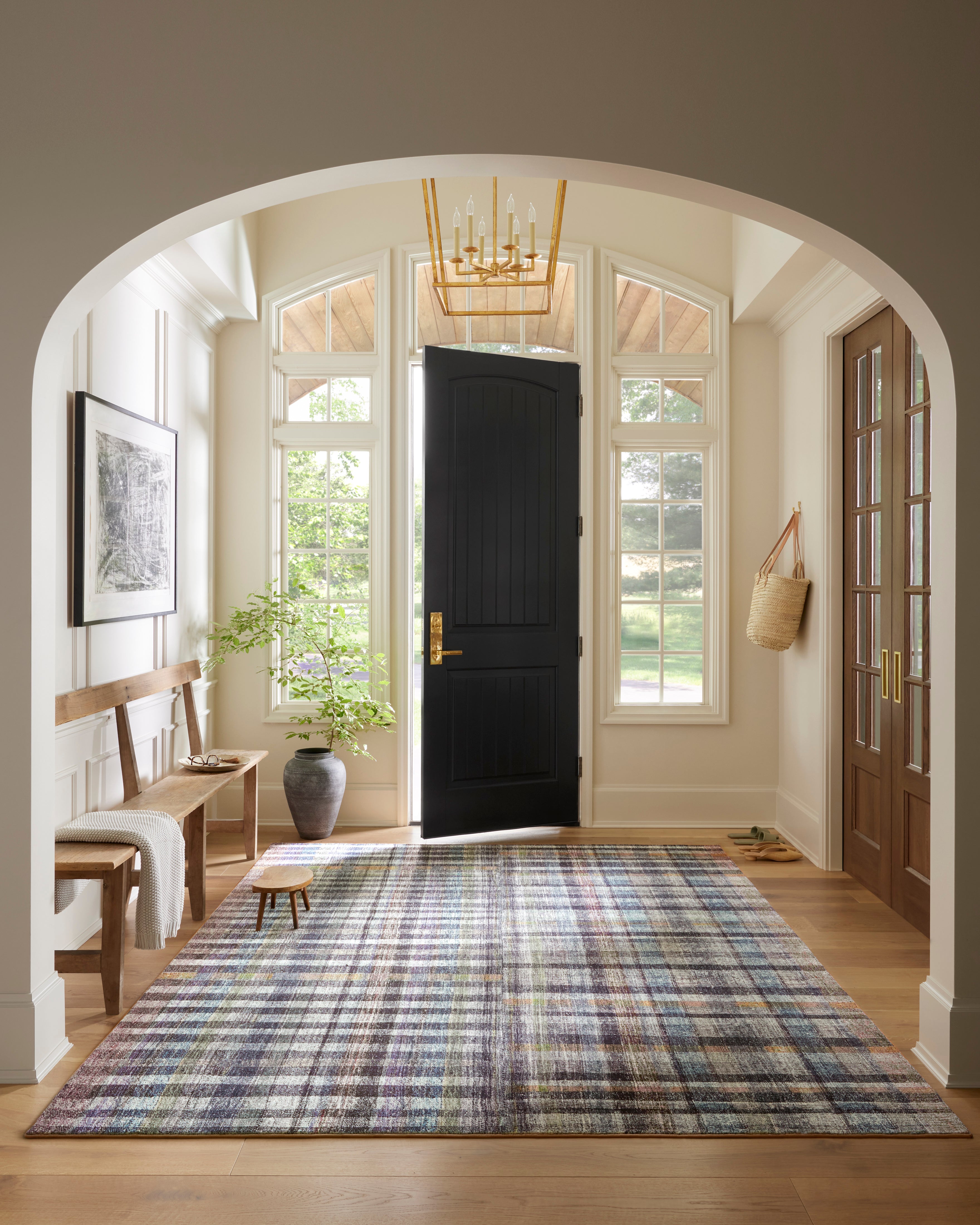 Chris Loves Julia X Loloi Humphrey Plum/ Multi Rug 0-RUGS Loloi
