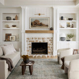 Chris Loves Julia x Loloi Jules Emerald / Antique Ivory Rug 0-patterned Loloi