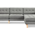 Gus* Modern Jane 2 Bi-Sectional 2 - FURNITURE - sectional Gus Parliament Stone Ash Natural