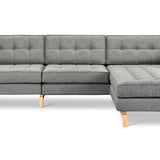 Gus* Modern Jane 2 Bi-Sectional 2 - FURNITURE - sectional Gus Parliament Stone Ash Natural