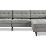 Gus* Modern Jane 2 Bi-Sectional 2 - FURNITURE - sectional Gus Parliament Stone Walnut