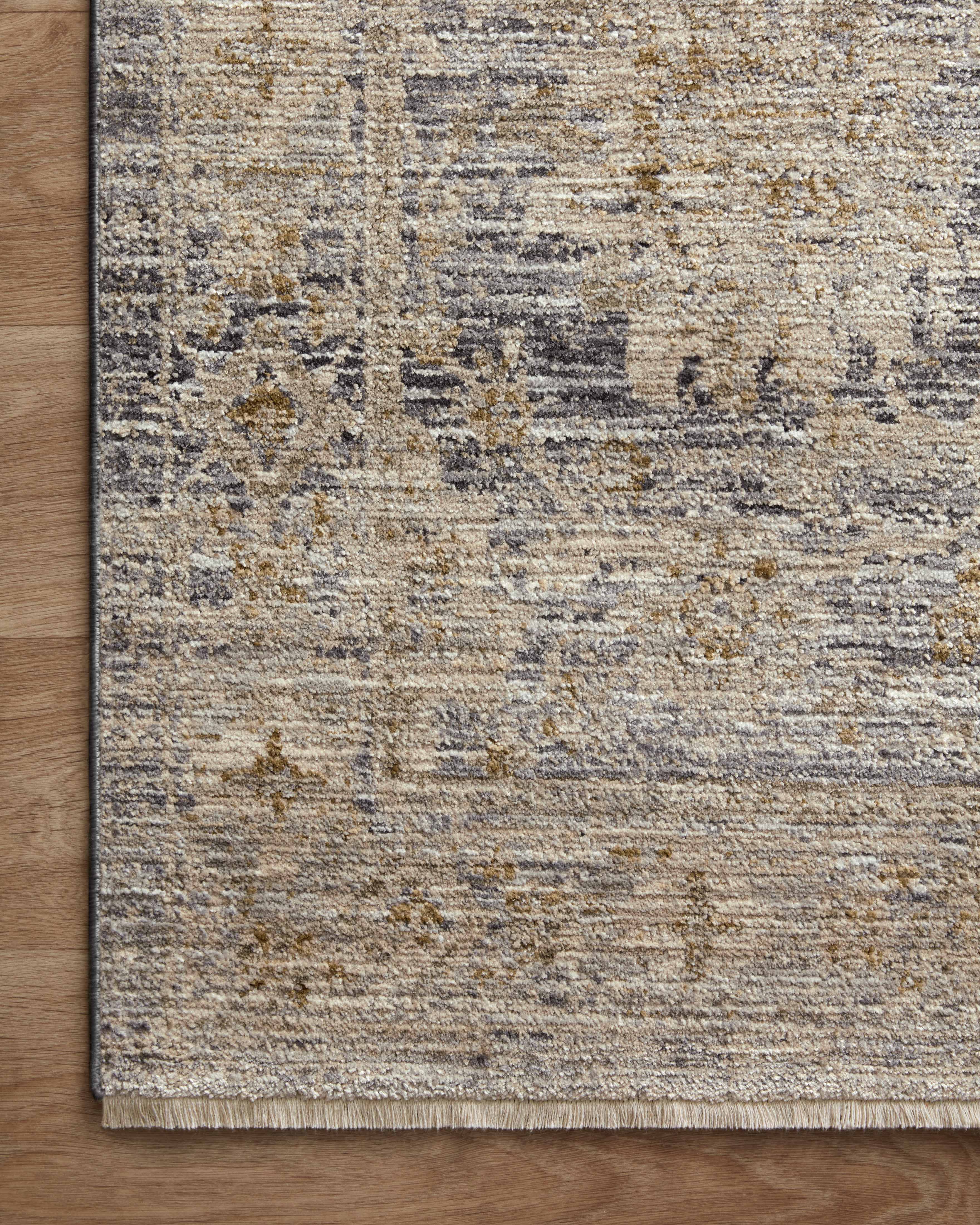 Jean Stoffer x Loloi Katherine Charcoal / Gold Rug 0-patterned rugs Loloi