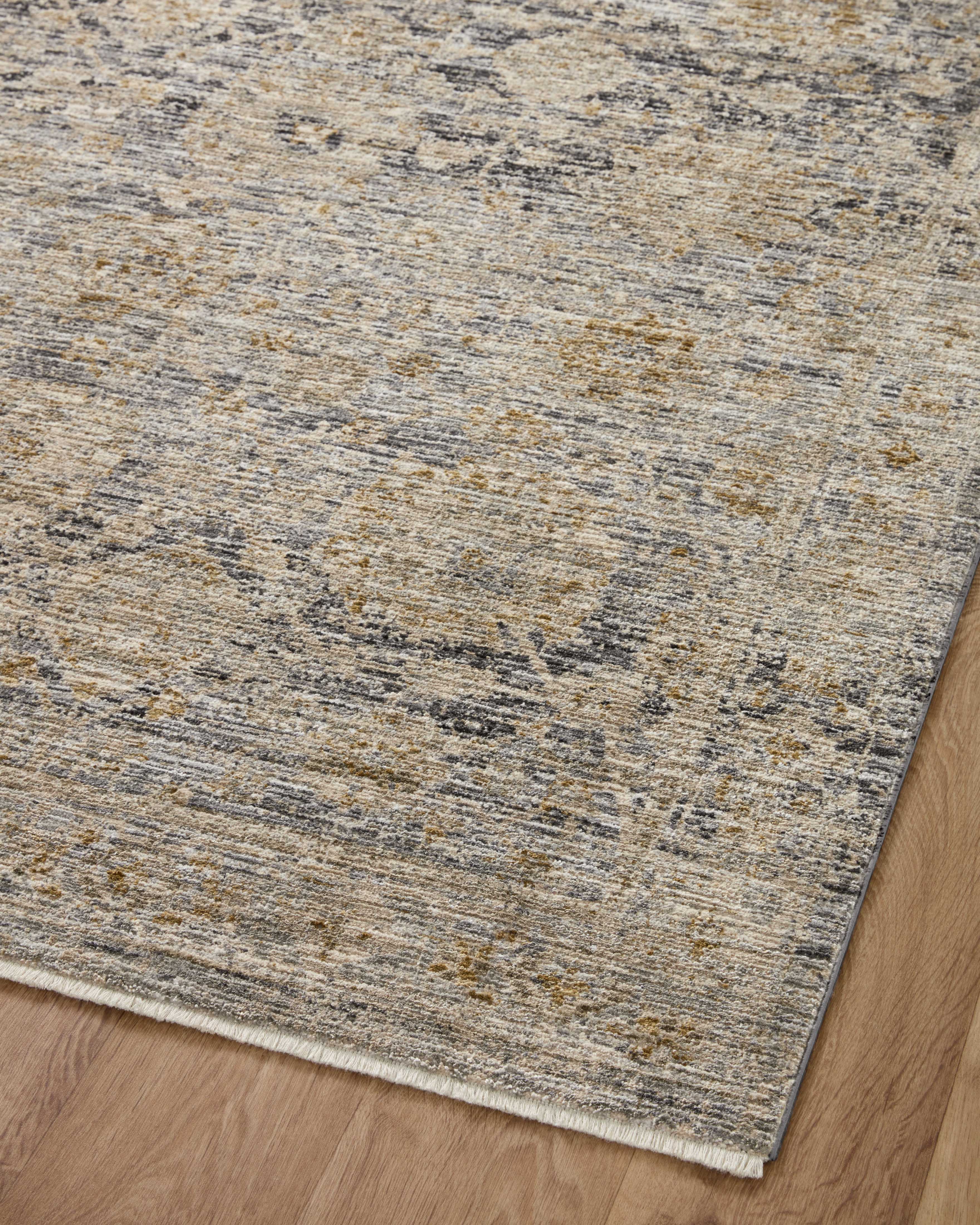Jean Stoffer x Loloi Katherine Charcoal / Gold Rug 0-patterned rugs Loloi