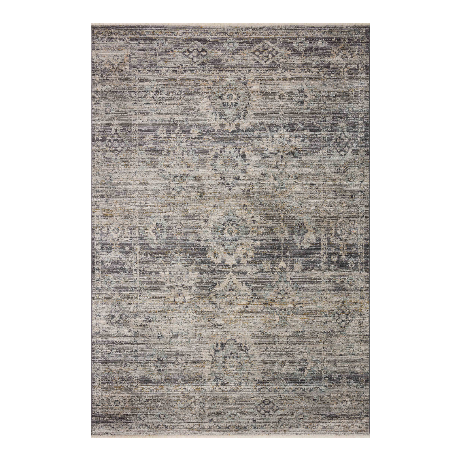 Jean Stoffer x Loloi Katherine Graphite / Jade 0-patterned rugs Loloi