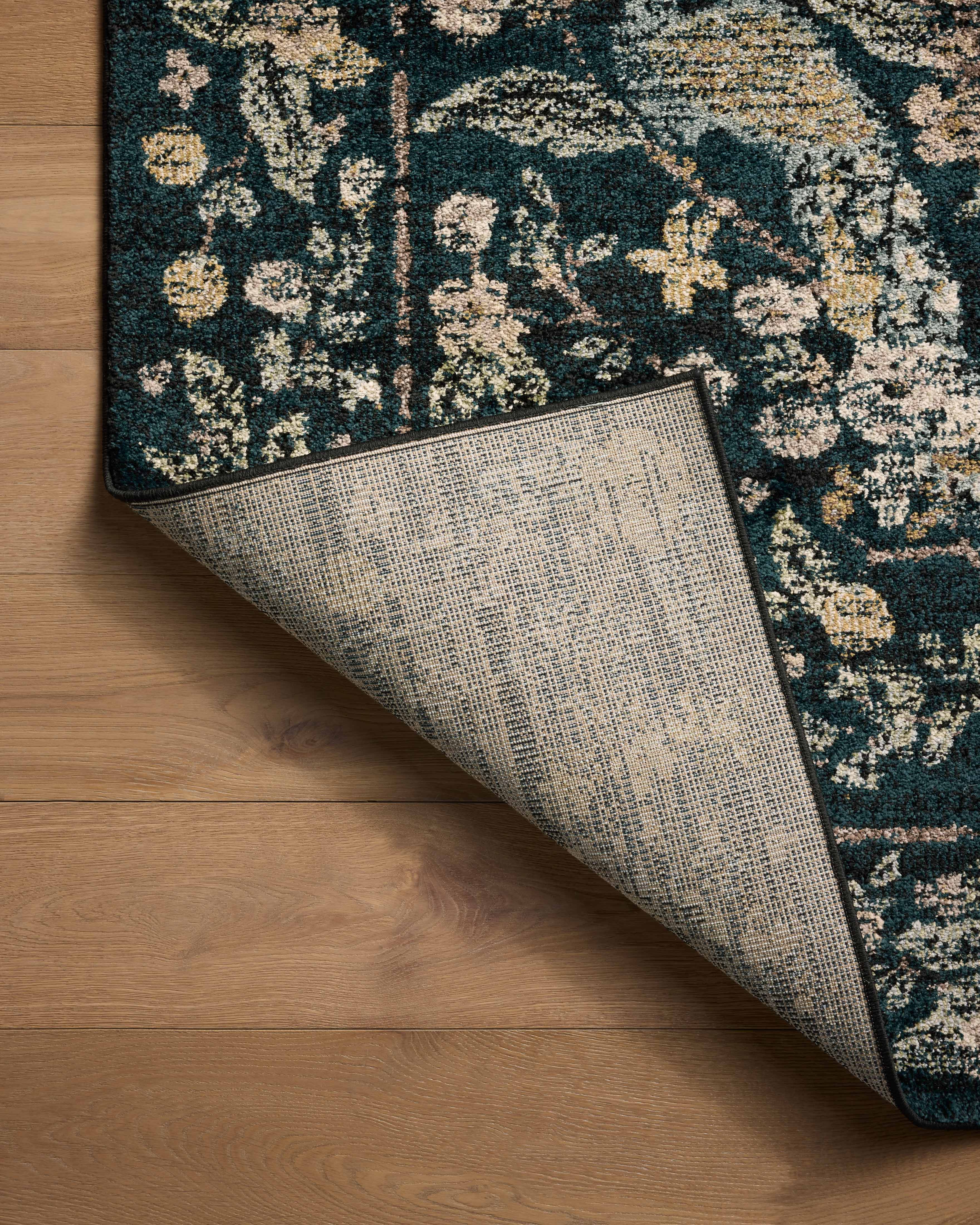 Rifle Paper Co. x Loloi Laurel Peacock Garden Navy Rug 0-RUGS-patterned Loloi