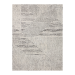 Loloi Levitt Shag Ivory / Grey Rug 0-RUGS-patterned Loloi