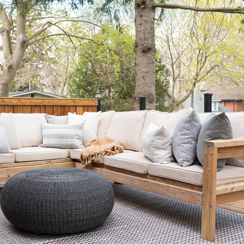 Loloi Isle Grey / Black IE-03 Rug 5-Rugs - indoor/outdoor Loloi