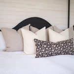 Mica Long Lumbar Pillow Cover 1 - PILLOWS - block print - neutral Rug & Weave Pillows