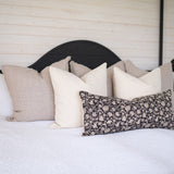 Mica Long Lumbar Pillow Cover 1 - PILLOWS - block print - neutral Rug & Weave Pillows