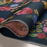 Rifle Paper Co. x Loloi Perennial Blossom Navy Rug 5-Rugs - indoor/outdoor Loloi