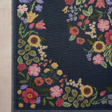 Rifle Paper Co. x Loloi Perennial Blossom Navy Rug 5-Rugs - indoor/outdoor Loloi