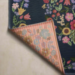 Rifle Paper Co. x Loloi Perennial Blossom Navy Rug 5-Rugs - indoor/outdoor Loloi