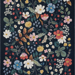 Rifle Paper Co. x Loloi Perennial Strawberry Fields Black Rug 5-Rugs - indoor/outdoor Loloi