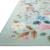 Rifle Paper Co. x Loloi Perennial Strawberry Fields Mint Rug 5-Rugs - indoor/outdoor Loloi