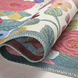 Rifle Paper Co. x Loloi Perennial Garden Party Rose / Multi Rug 5-Rugs - indoor/outdoor Loloi