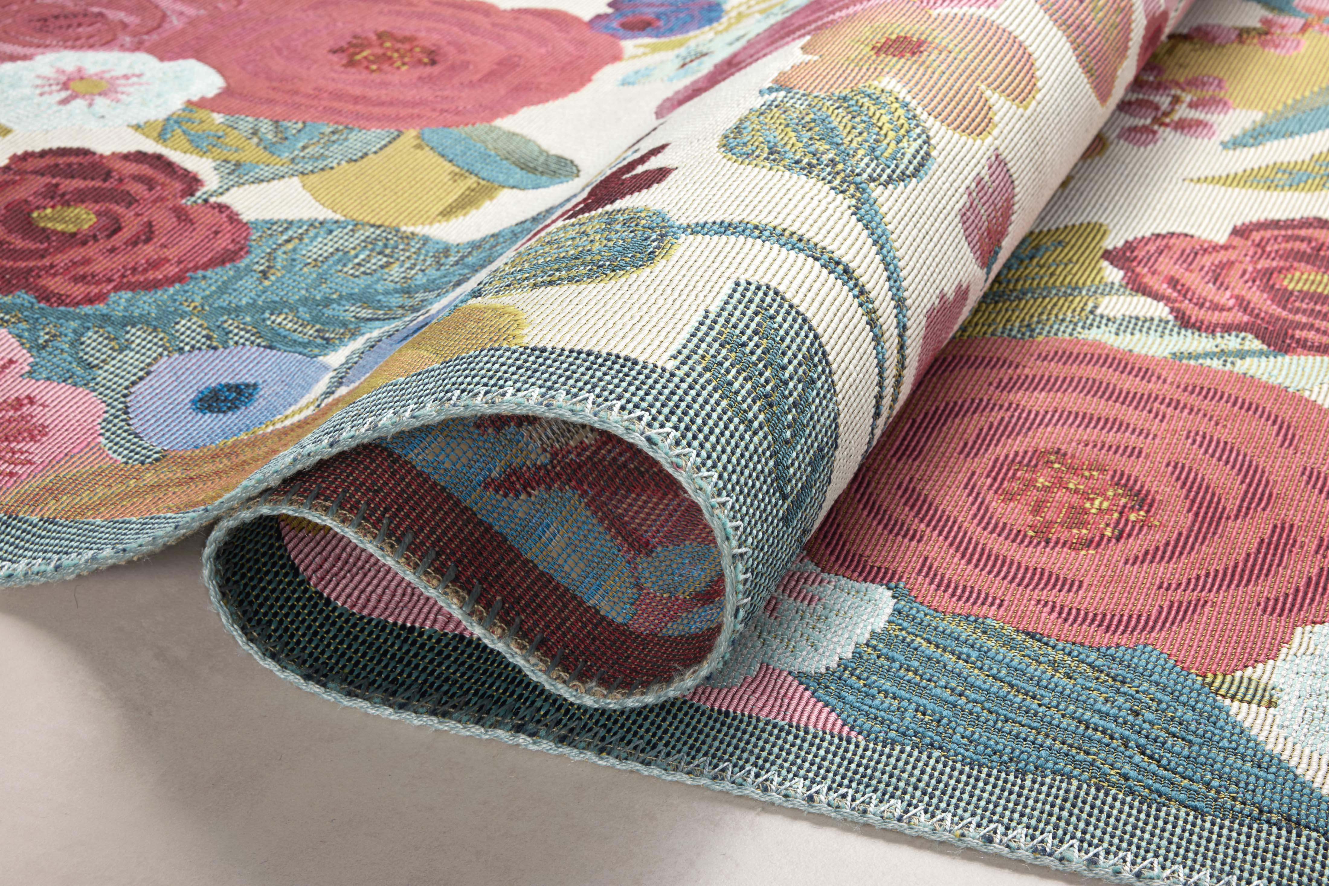 Rifle Paper Co. x Loloi Perennial Garden Party Rose / Multi Rug 5-Rugs - indoor/outdoor Loloi