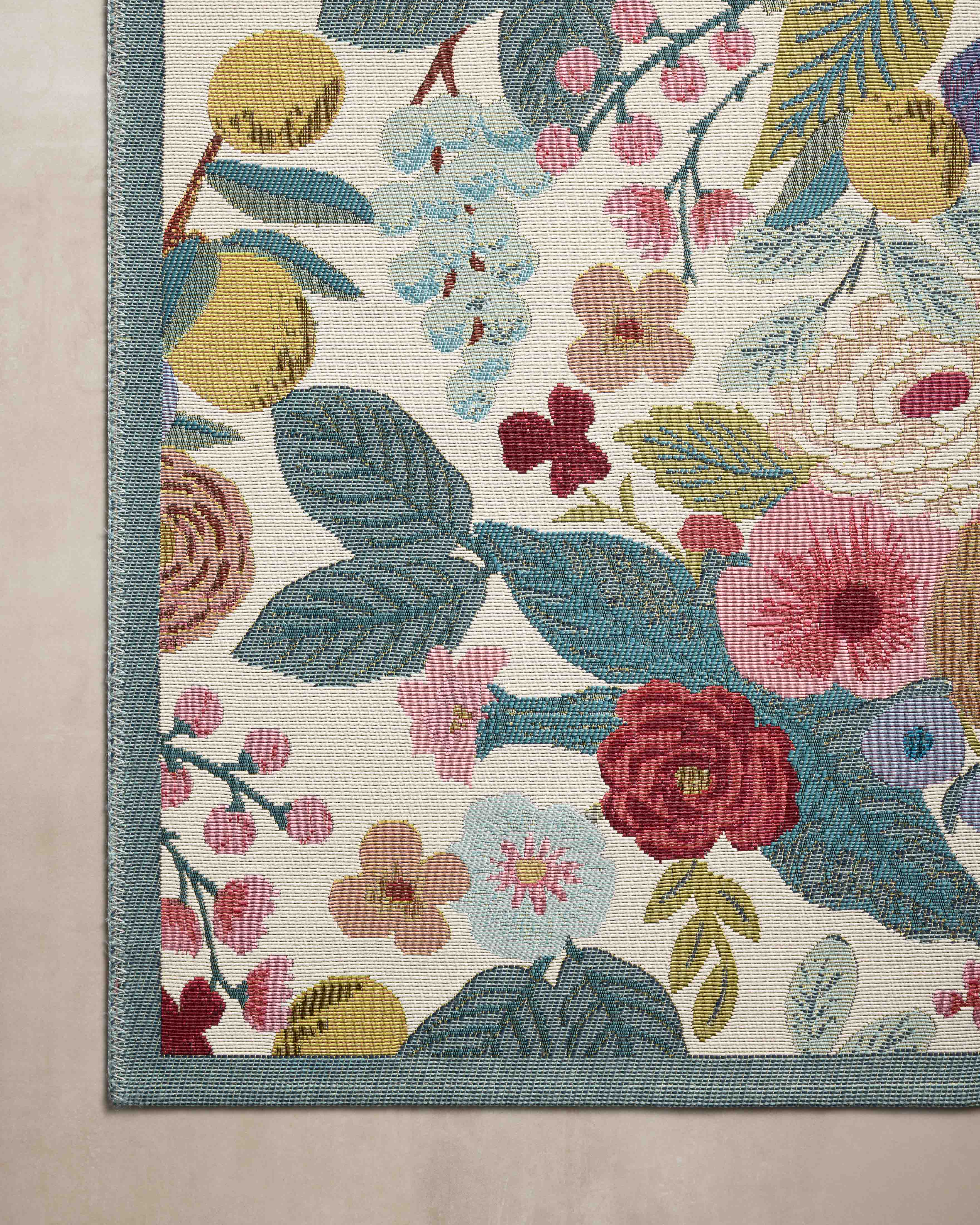 Rifle Paper Co. x Loloi Perennial Garden Party Rose / Multi Rug 5-Rugs - indoor/outdoor Loloi