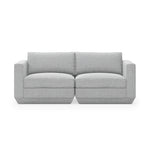 Gus* Modern Podium Two Piece 72" Sofa 8 - d - FURNITURE - modular - podium Gus Bayview Silver