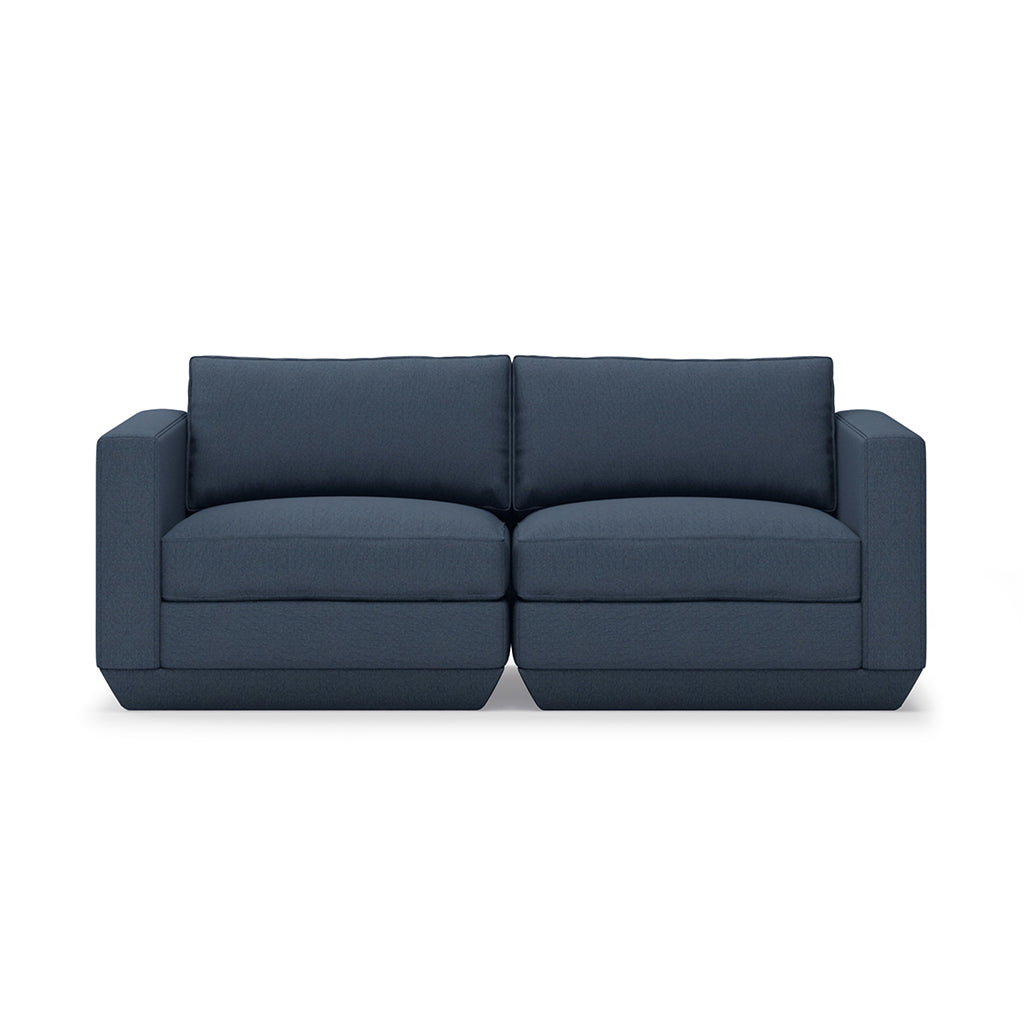 Gus* Modern Podium Two Piece 72" Sofa 8 - d - FURNITURE - modular - podium Gus Hanson Navy