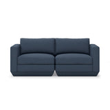 Gus* Modern Podium Two Piece 72" Sofa 8 - d - FURNITURE - modular - podium Gus Hanson Navy