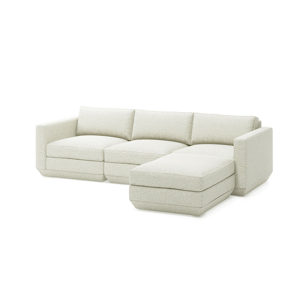 Gus* Modern Podium 4 Piece Sectional 8 - d - FURNITURE - modular - podium Gus Copenhagen Fossil Right