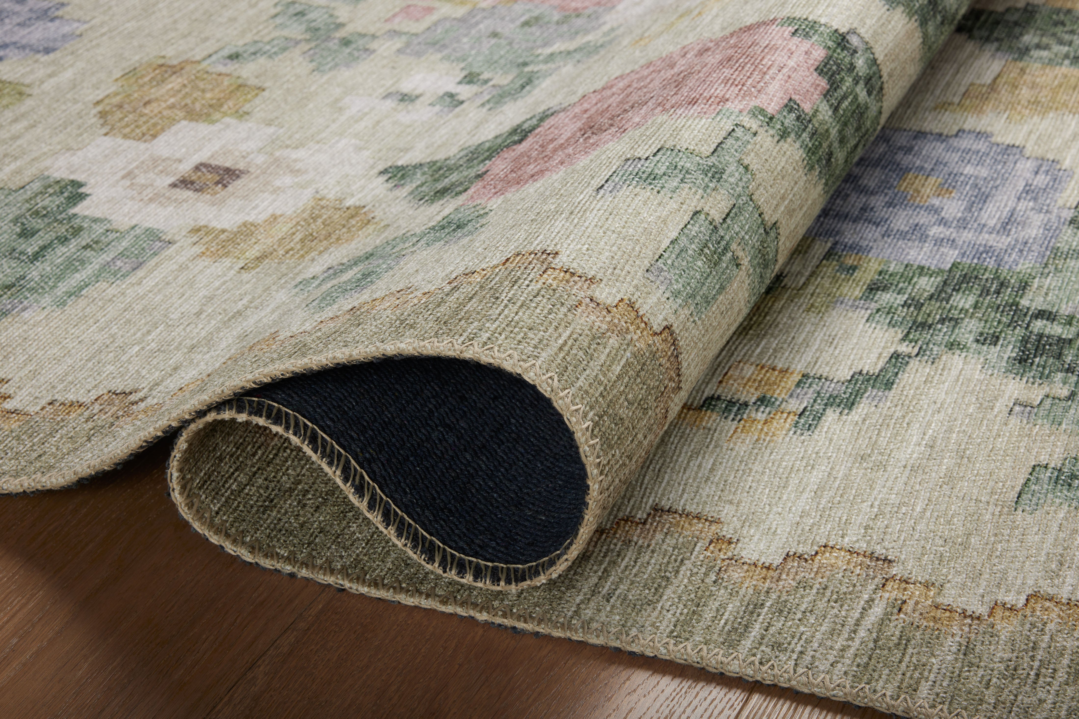 Rifle Paper Co. x Loloi Rosa Antique Rose Cream Rug 0-RUGS-patterned Loloi