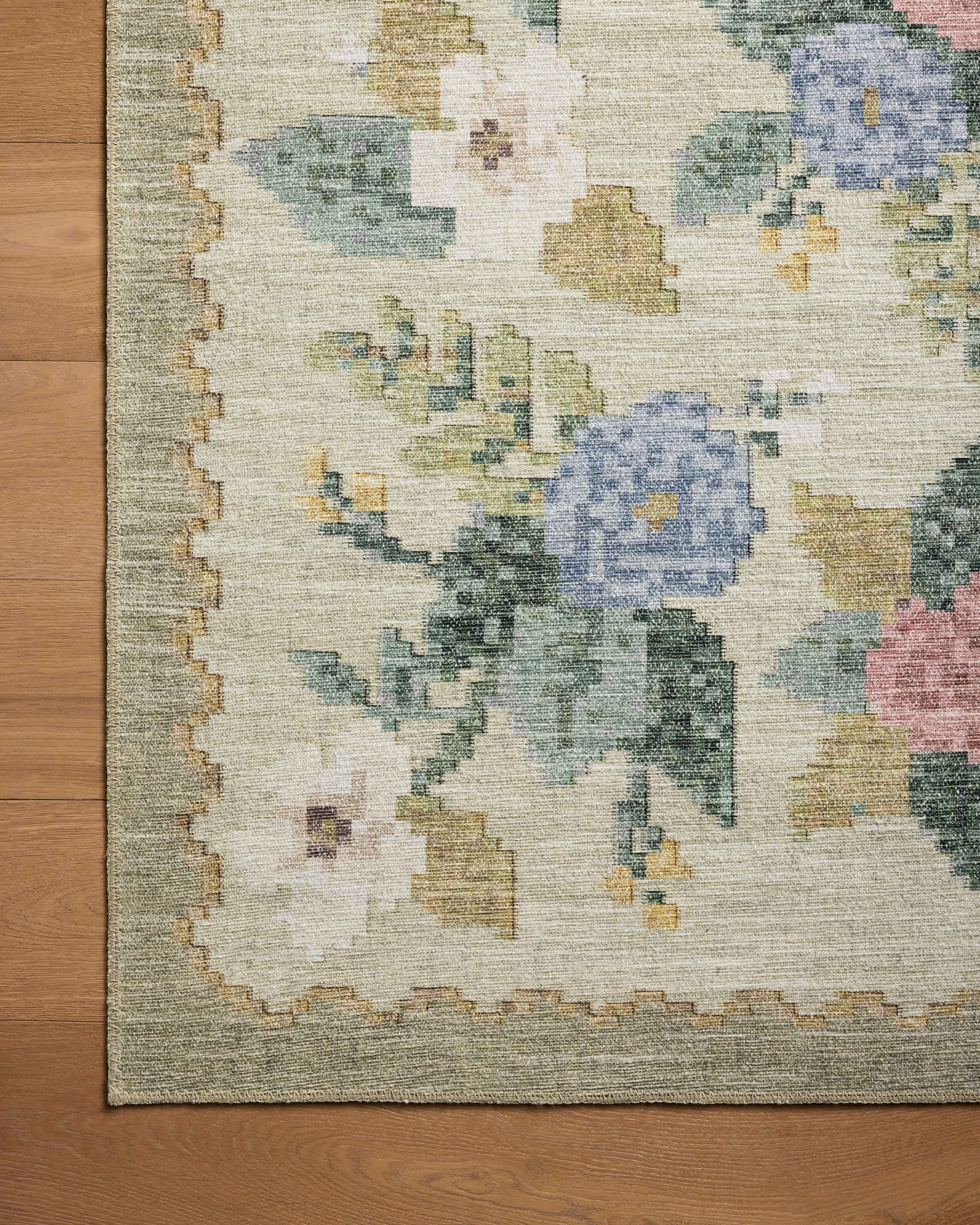 Rifle Paper Co. x Loloi Rosa Antique Rose Cream Rug 0-RUGS-patterned Loloi