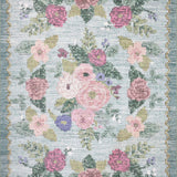 Rifle Paper Co. x Loloi Rosa Antique Rose Sky Rug 0-RUGS-patterned Loloi