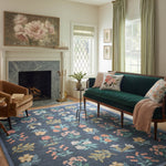 Rifle Paper Co. x Loloi Rosa Hawthorne Navy Rug 0-RUGS-patterned Loloi