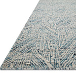 Loloi Raven Blue / Ivory Rug 0-RUGS - wool Loloi