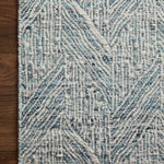 Loloi Raven Blue / Ivory Rug 0-RUGS - wool Loloi