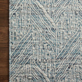 Loloi Raven Blue / Ivory Rug 0-RUGS - wool Loloi