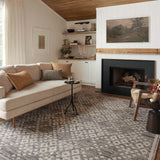 Angela Rose x Loloi Rivers Denim / Ivory Rug 0-RUGS-patterned Loloi