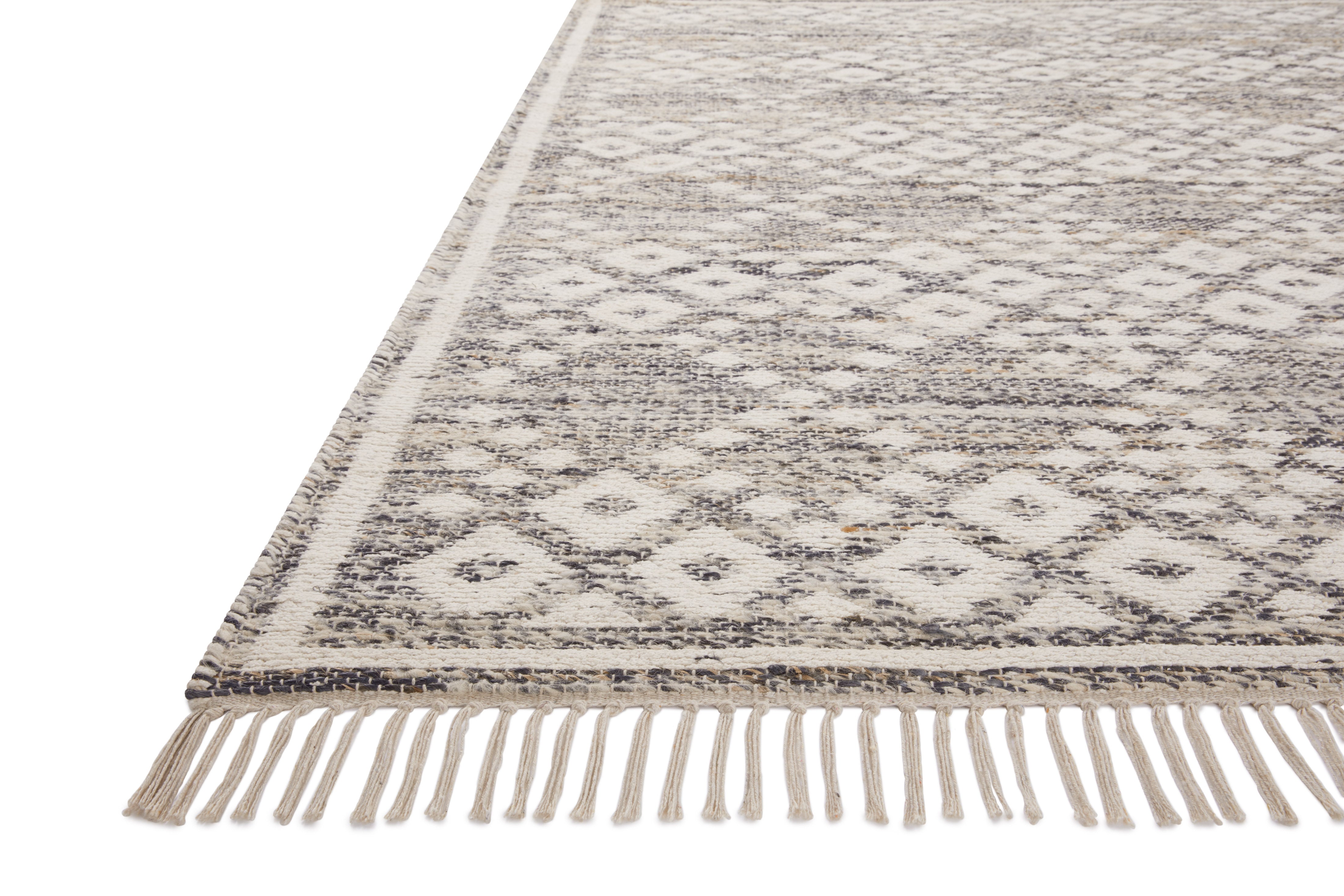 Angela Rose x Loloi Rivers Denim / Ivory Rug 0-RUGS-patterned Loloi